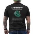 マラカイト宝石の意味 メンズTシャツ バックプリント
