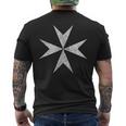 マルタ十字架騎士 病院 マルタ十字軍 メンズTシャツ バックプリント