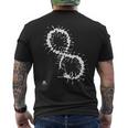 ムカデ ムカデ昆虫 キム・ディアス・ホルム アート インク Centipede Millipede Kim Holm メンズTシャツ バックプリント