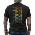 ユーコンシティレトロ メンズTシャツ バックプリント