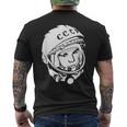 ユーリガガーリン Cccpデザイン メンズTシャツ バックプリント