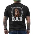メンズ ラブラドゥードル お父さん 面白いクロスブリード 犬好きの方へのギフトに メンズTシャツ バックプリント