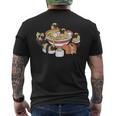 ラーメン寿司パグ犬 メンズTシャツ バックプリント