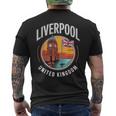 リバプール イギリス 旅行 シティ アドベンチャー メンズTシャツ バックプリント