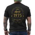 レジェンドは1975年四月生まれ 誕生日 メンズTシャツ バックプリント