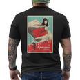 レッドカメラフィルムポスター 本物のソビエトアート メンズTシャツ バックプリント
