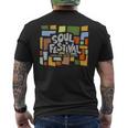 レトロ'70年代ソウルフェスティバルハーレムニューヨーク メンズTシャツ バックプリント