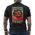 レトロ サムギョプサル 主な理由 僕がここにいる サムギョプサル恋人 メンズTシャツ バックプリント