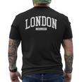 ロンドン イギリス Uk カレッジユニバーシティスタイル メンズTシャツ バックプリント