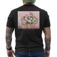 ヴィンセント・ファン・ゴッホ作 パステルヴィンテージローズ 美しい絵画 メンズTシャツ バックプリント