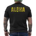 ヴィンテージ アロハ ティキ ファニー ハワイアン ルアウ バケーション ユーモアギフト メンズTシャツ バックプリント