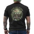 ヴィンテージ ジャッキーとシャドウ 白頭ワシファミリー 自然愛好家 メンズTシャツ バックプリント