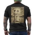 ヴィンテージ タロット カード 17 星 Xvii 読者 読書 メンズTシャツ バックプリント