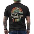ヴィンテージ1986バースデー40年パームツリー メンズTシャツ バックプリント