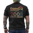 ヴィンテージカー 2008 年5月 18 歳の誕生日 2008 年のクラシックカー メンズTシャツ バックプリント