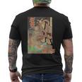 ヴィンテージ日本の妖怪悪魔原宿日本神話 メンズTシャツ バックプリント