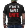 万国の労働者団結せよ メンズTシャツ バックプリント