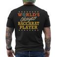 世界で一番大丈夫なバカラ プレーヤー レトロ ギャグ ギフト 面白いカジノ メンズTシャツ バックプリント