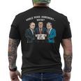 世界平和協定 トランプ プーチン ゼレンスキー ウクライナ ユーモア メンズTシャツ バックプリント