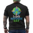 世界難民の日 難民プライド メンズTシャツ バックプリント