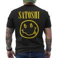中本聡 イエロースマイル メンズTシャツ バックプリント