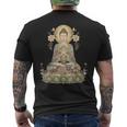 仏像 ヨガ 仏教 禅 瞑想 メンズTシャツ バックプリント