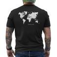 冒険的な探検家 Travel Is Life メンズTシャツ バックプリント