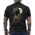 古代エジプト エジプト神 猫 エジプト学 ツタンカーメンバステット メンズTシャツ バックプリント