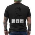 周期表 ニコラ・テスラア メンズTシャツ バックプリント