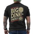 大きなピックルボール ディンク エネルギー ピックルボール パドル スポーツ愛好家 メンズTシャツ バックプリント