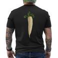 大根 ビーガン ベジタリアン 野菜 ラブ 大根 メンズTシャツ バックプリント