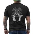 天体シザーハンズ 天文学者 スターゲイザー 占星術師 メンズTシャツ バックプリント
