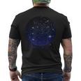 天体観測星天文学 メンズTシャツ バックプリント