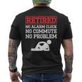 メンズ 引退 目覚まし時計 なし 通勤 問題なし 退 メンズTシャツ バックプリント