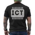 情報技術ict技術者 メンズTシャツ バックプリント