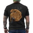 愉快な犬 エアデールテリア メンズTシャツ バックプリント