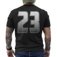 数字 23 二十三 メンズTシャツ バックプリント