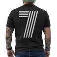 数字 7 ラッキーナンバーセブン メンズTシャツ バックプリント
