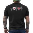 日本とイギリス イギリスの国旗 国旗 メンズTシャツ バックプリント