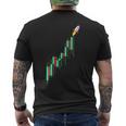 月へムーニング暗号株取引強気トレーダー Btc メンズTシャツ バックプリント