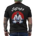 柔道ゴリラ 日本のグラップリング柔道家 メンズTシャツ バックプリント