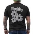 歯車機 メンズTシャツ バックプリント