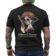 民間伝承・銃器 カラベラ・カトリーナ ディア・デ・ロス・ムエルトス メンズTシャツ バックプリント