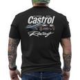 洗練されたレースカーモーターオイルグラフィック Papl3548 メンズTシャツ バックプリント