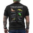 爬虫類愛好家 トカゲ メンズTシャツ バックプリント