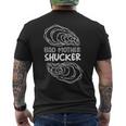 牡蠣iバッドマザーシャッカーi真珠貝の牡蠣 メンズTシャツ バックプリント