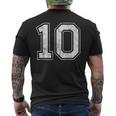 番号10 メンズTシャツ バックプリント
