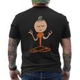 瞑想仏教 メンズTシャツ バックプリント