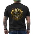結婚10周年を祝う 結婚10周年 メンズTシャツ バックプリント