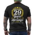 結婚して29年目の結婚記念日を乗り越えた メンズTシャツ バックプリント